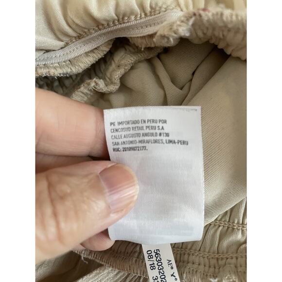 American Eagle Romper Jumpsuit Womens M Boho Floral Smocked Peasant Prairie - Picture 10 of 13